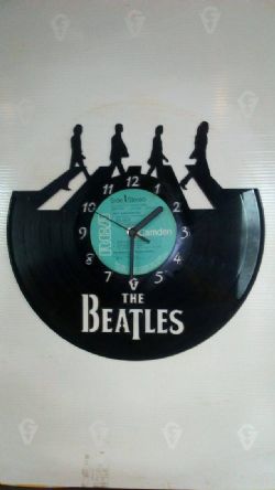 The Beatles Vinyl Record Clock