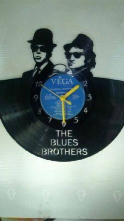 The Blue Brothers Vinyl Record Clock