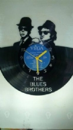 The Blue Brothers Vinyl Record Clock