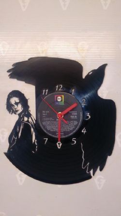 The Crow Vinyl Record Clock