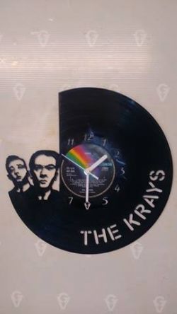 The Kray Brothers Vinyl Record Clock