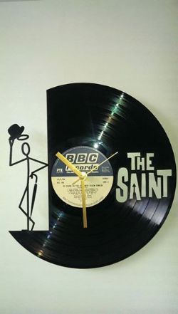 The Saint Vinyl Record Clock