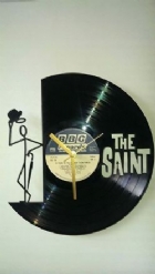 The Saint Vinyl Record Clock