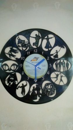 Theatre Vinyl Record Clock