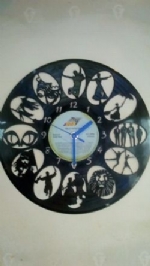 Theatre Vinyl Record Clock