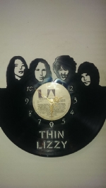 Thin Lizzy Group Vinyl Record Clock