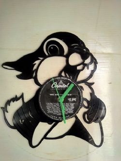 Thumper From Bambie Disney Themed Vinyl Record Clock