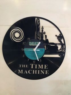 The Time Machine Themed Vinyl Record Clock