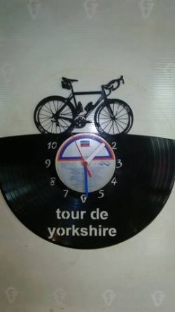 Tour De Yorkshire Vinyl Record Clock