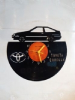 Toyota Corrolla Vinyl Record Clock