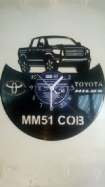 Toyota Hilux Truck Personalised Vinyl Record Clock