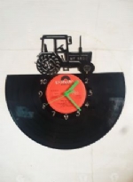 Tractor Old Themed Record Clock