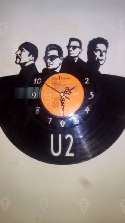 U2 Vinyl Record Clock