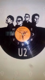 U2 Vinyl Record Clock