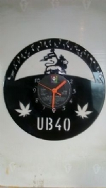 UB40 Lion Vinyl Record Clock