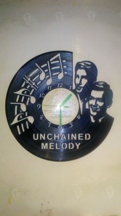 Unchained Melody Vinyl Record Clock