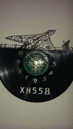 Vulcan Vinyl Record Clock