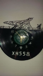 Vulcan Vinyl Record Clock