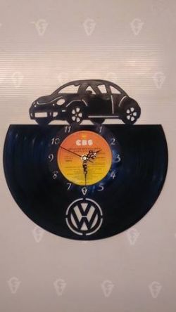 Transport Themed Vinyl Record Clocks