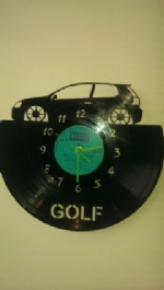 VW Golf Vinyl Record Clock
