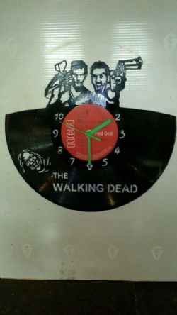 Walking Dead Vinyl Record Clock