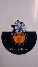 Wallace and Gromit Vinyl Record Clock