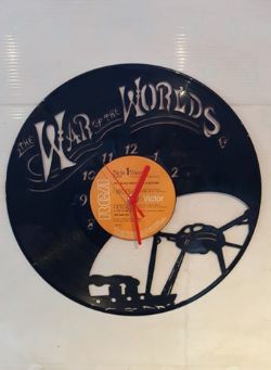 War Of The Worlds Vinyl Record Clock