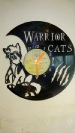 Warrior Cats Vinyl Record Clock