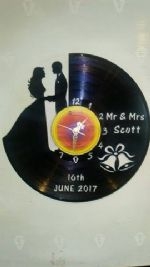 Wedding Clock Personalised Vinyl Record Clock