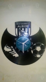 West Bromwich Albion F.C. Vinyl Record Clock