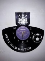 West Ham Fc Vinyl Record Clock