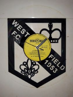 Westfield F.C. (surrey) Themed Vinyl Record Clock