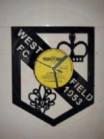 Westfield F.C. (surrey) Themed Vinyl Record Clock