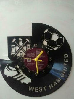 Westham united Vinyl Record Clock