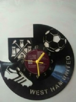 Westham united Vinyl Record Clock