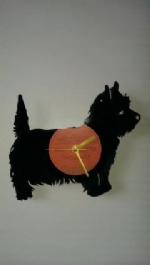 West Highland Terrier Full Dog Vinyl Record Clock
