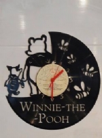 Winnie The Pooh Themed Vinyl Record Clock