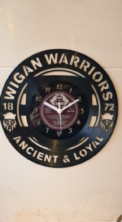Wigan Warriors Rugby Themed Record Clock