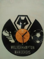 Wolverhampton Wanderers Fc Football Themed Vinyl Record Clock