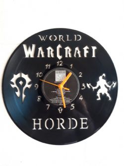 World Of Warcraft Horde Vinyl Record Clock