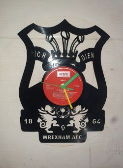 Wrexham FC Themed Vinyl Record Clock